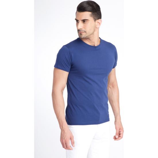 Kiğılı Bisiklet Yaka Slim Fit T-Shirt